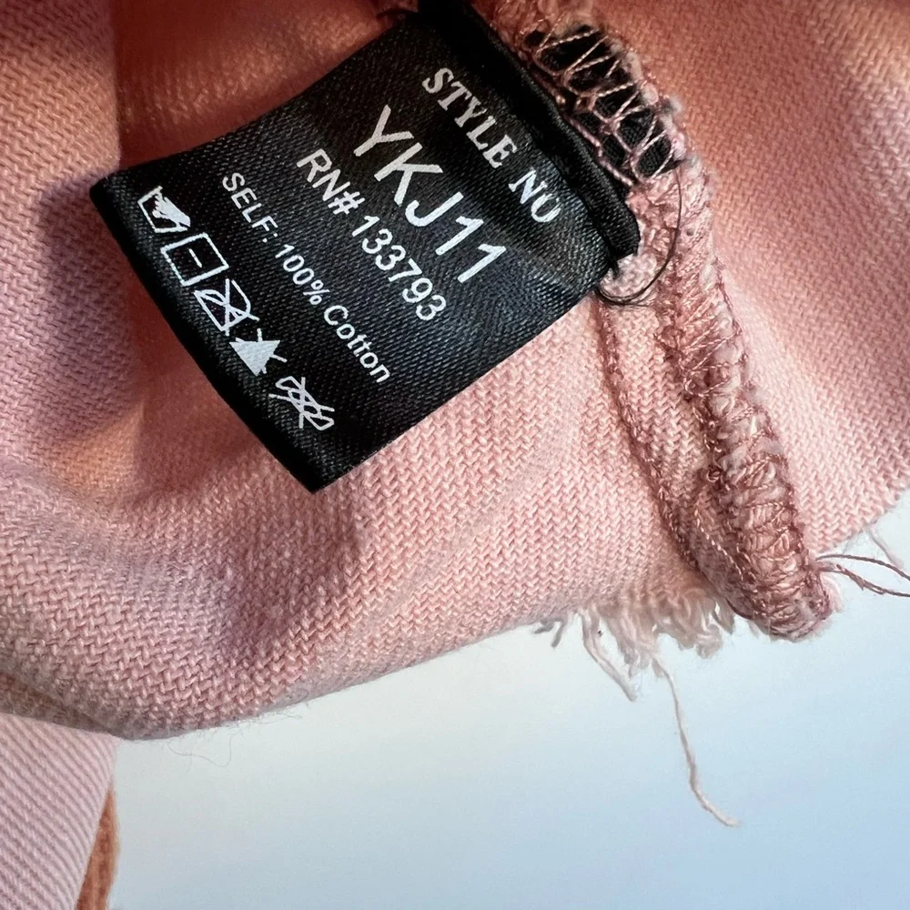 POL Textured Pink Distressed Jacket size Medium - Picture 5 of 6